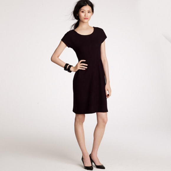 New 00 JCREW xs Winnie Sheath Dress Strapless Cotton Formal Little Black Short - Picture 1 of 6